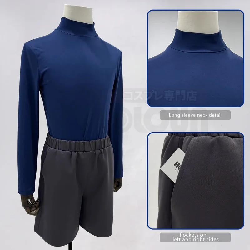 CyHunter Anime Killua Zoldyck Cosplay Costume T-shirt Shorts Cos Convention Daily Wear Christmas New Year Gift