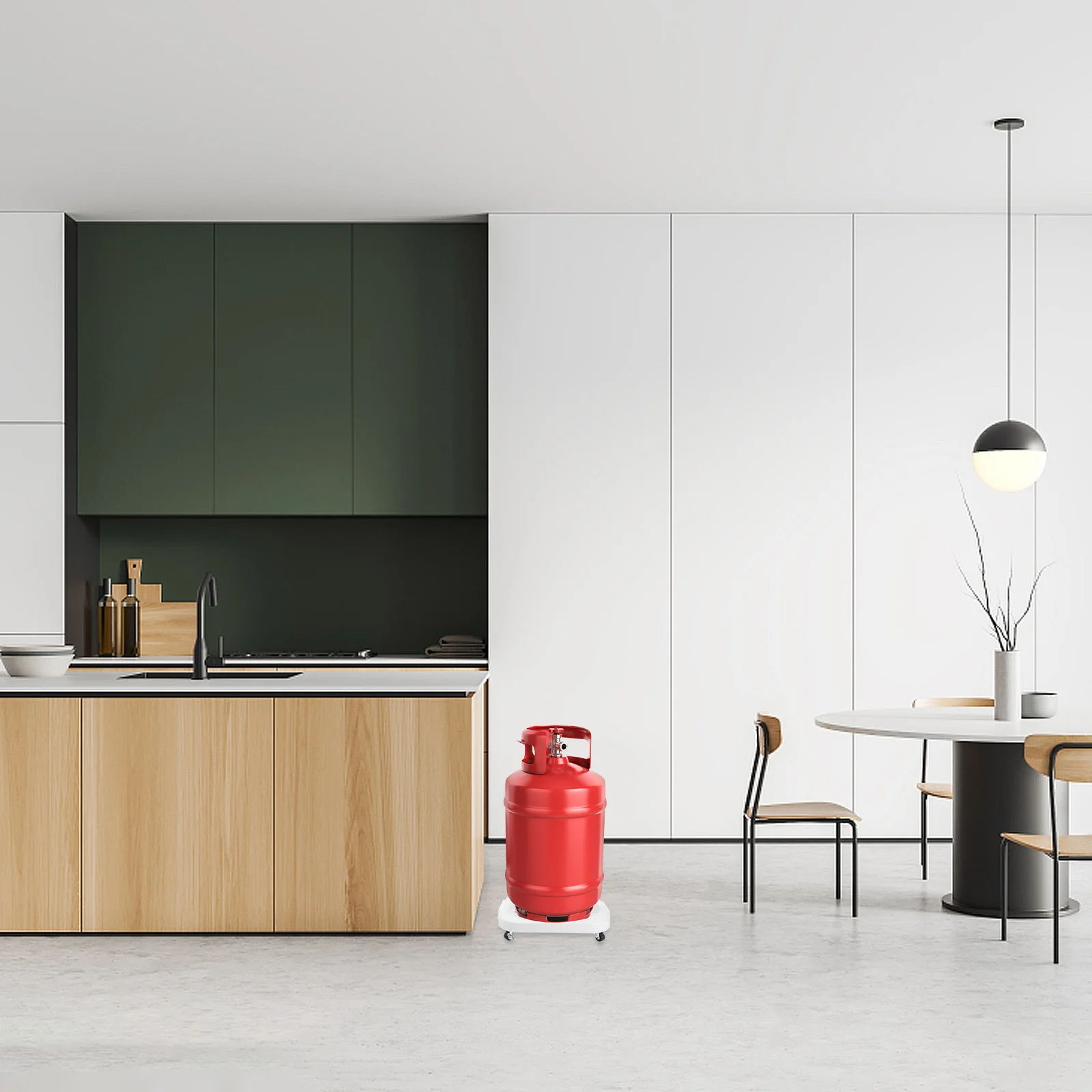 

Movable Propane Tank Base With Brakes Gas Cylinder Holder Heavy Duty Pp Tray For Bbq Grill Outdoor Indoor Plant Stand