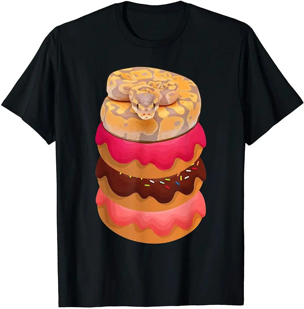 Python With Doughnuts Premium Idea Tee T-Shirt Unisex T-shirts Cotton Luxury Brand Vintage Oversized