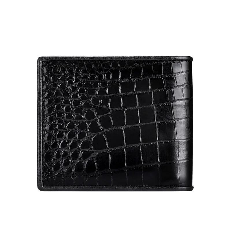 New Fashion Men Short Wallet  Business Men's Alligator Wallets Real Crocodile Genuine Leathe Boy Brand Luxury Card Holder Purse