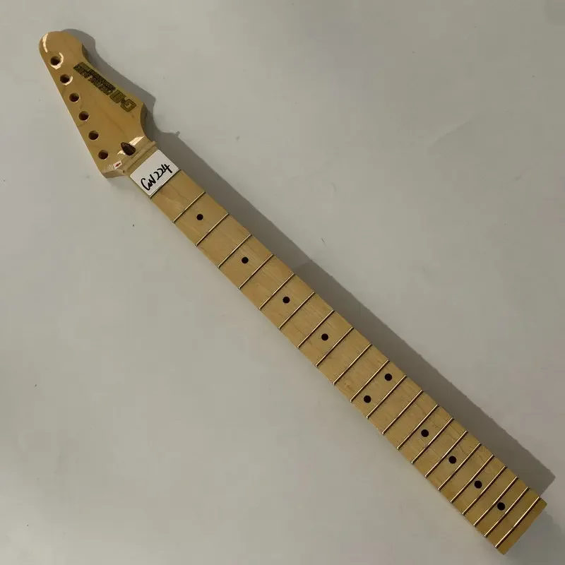 

GN224 ST Guitar Neck Tremolo Model G&M Genuine Maple with Maple 22 Frets Right Hand with Damages But works Well for DIY Replace