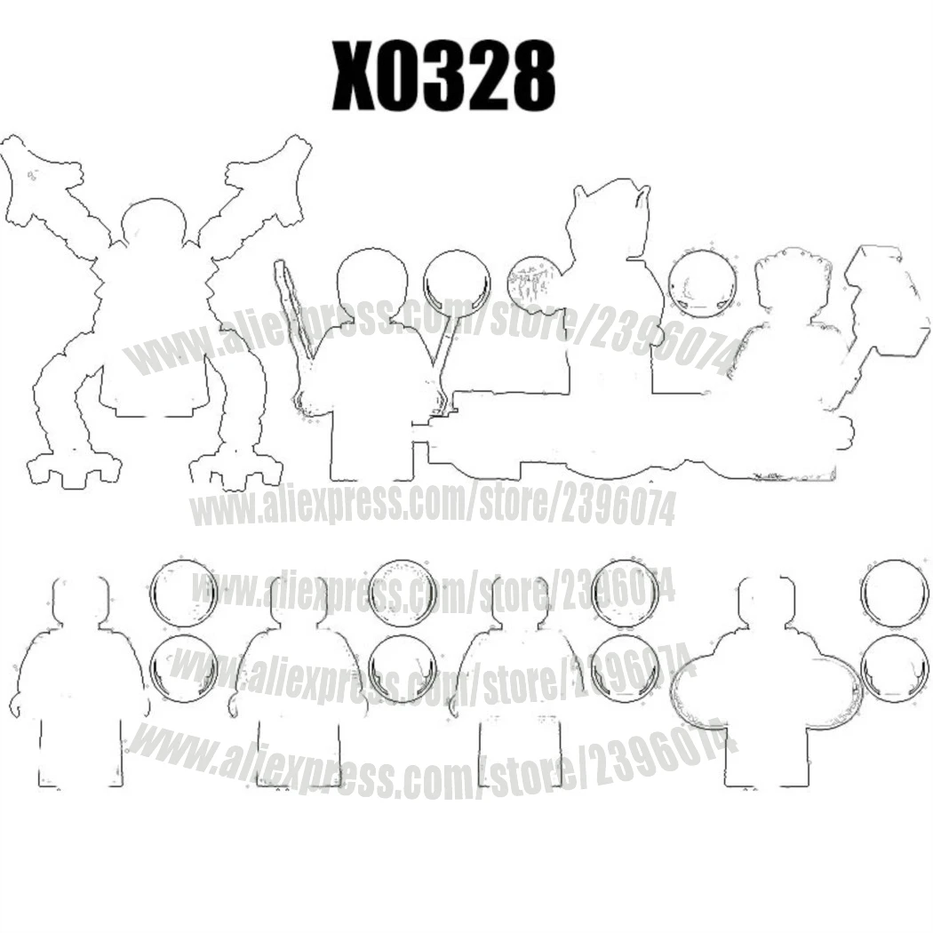 

Action Figures Building Blocks Series X0328 XH1838 XH1839 XH1840 Best Gift for Boys Girls Birthday & Holidays Toys