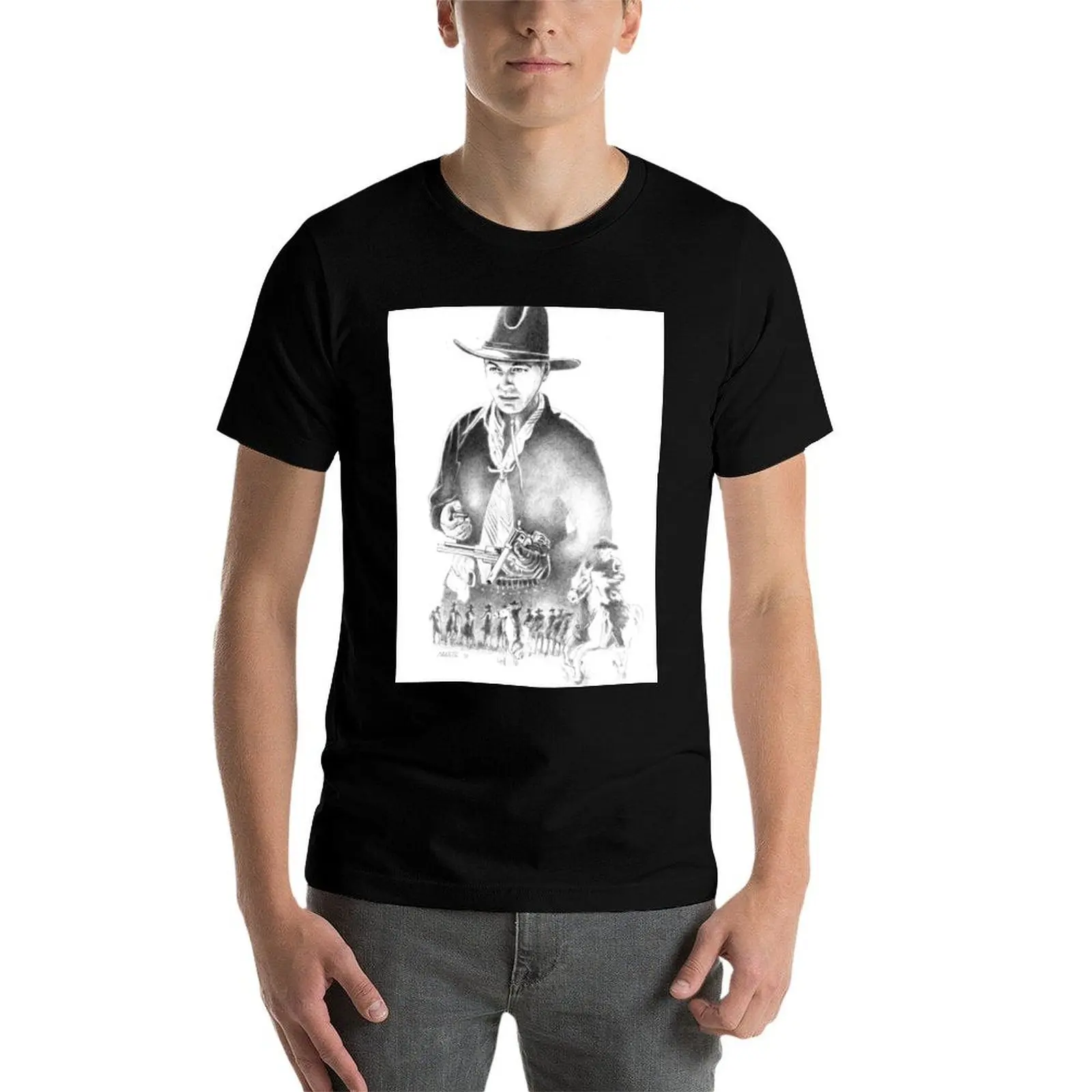 قمصان كاسيدي عالية الجودة من القطن ماركة هوبالونج تي شيرت رجالي قطن ثقيل تي شيرت رجالي تي شيرت فاخر 100%