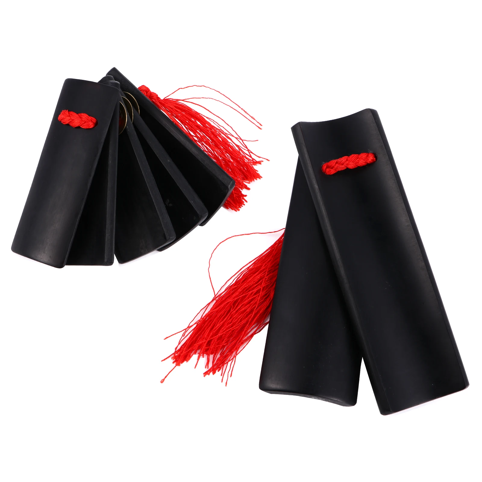 

Childrens Kuaiban H Percussion Instruments Black Kid Size Bamboo Castanets Excellent Texture Durable Crisp Sound Musical