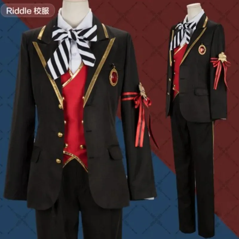 

Twisted Wonderland Косплей Malleus Draconia Ace Ruggie Floyd Rook Аниме Игра Хэллоуин JK Униформа Cos Одежда Косплей Костюм