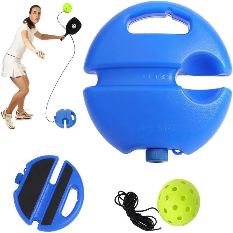 

Pickleball Trainer Pick Ball Hole With String Water Injection Belt Line Trainer Self Study Tennis Dampener Exercise Equipment