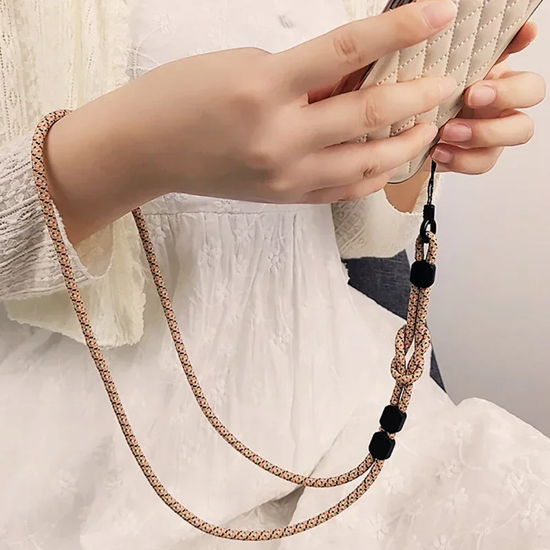 

2 in 1 Detachable Wrist Strap + Necklace Lanyard Cell Phone Hand Cord Mobile Rope for Mobile Smartphone Phone Chain Key Strap
