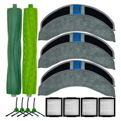 Replacement Spare Parts For Irobot Roomba Combo J7+ J7 Plus Vacuum Cleaner Parts (NOT For J7), Rubber Brushes HEPA Filters