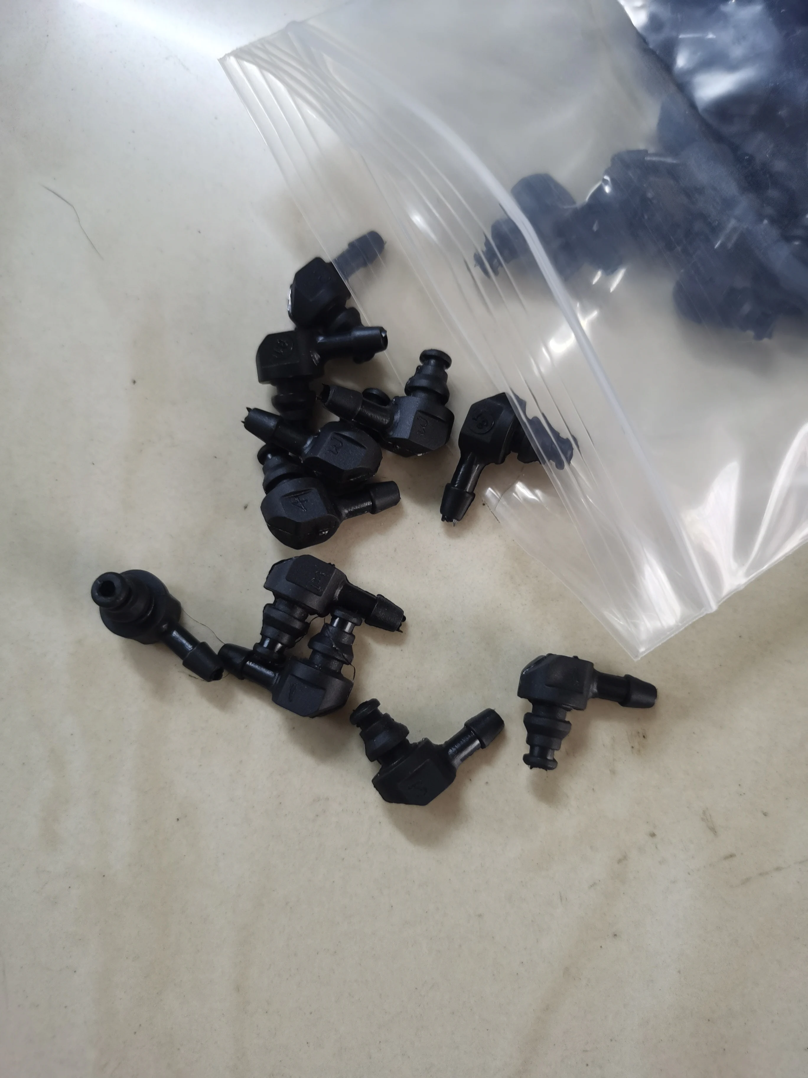 Conector de manguera de agua de 100 piezas, accesorio de tubo, divisor de válvula de Control, Conector de manguera de bañera de aire, Joiner negro