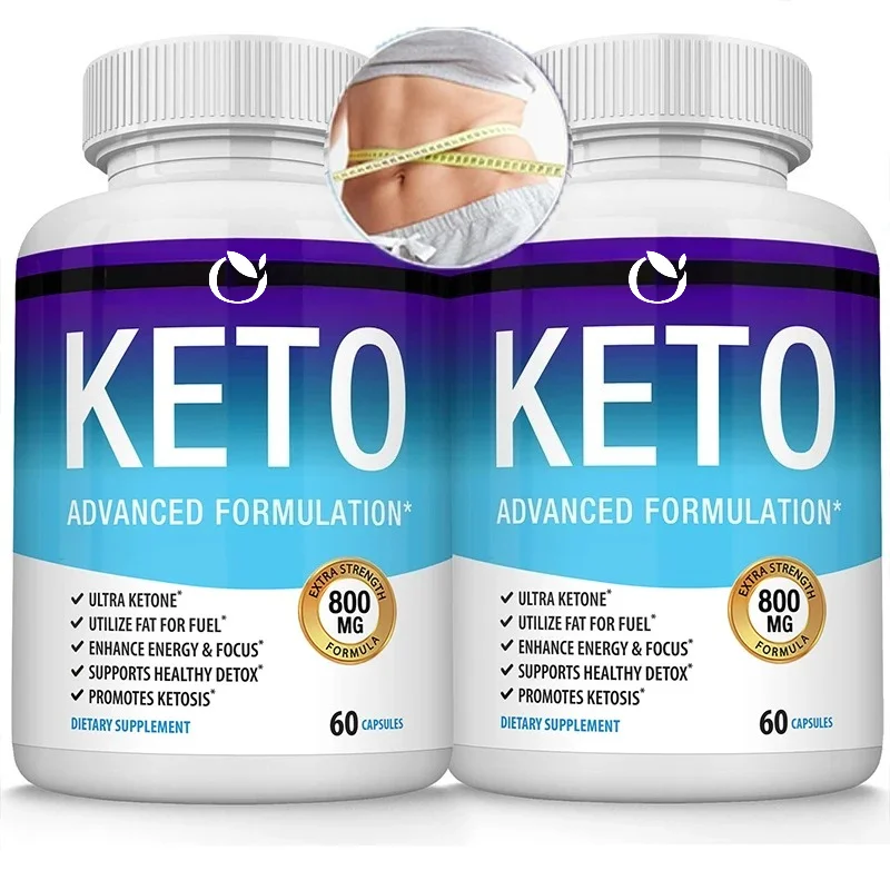 Keto Capsules Ketosis Supplement Ketones for Weight Management, Desire, Energy, Fat Burning, Lean Belly, Muscle 60 Capsules