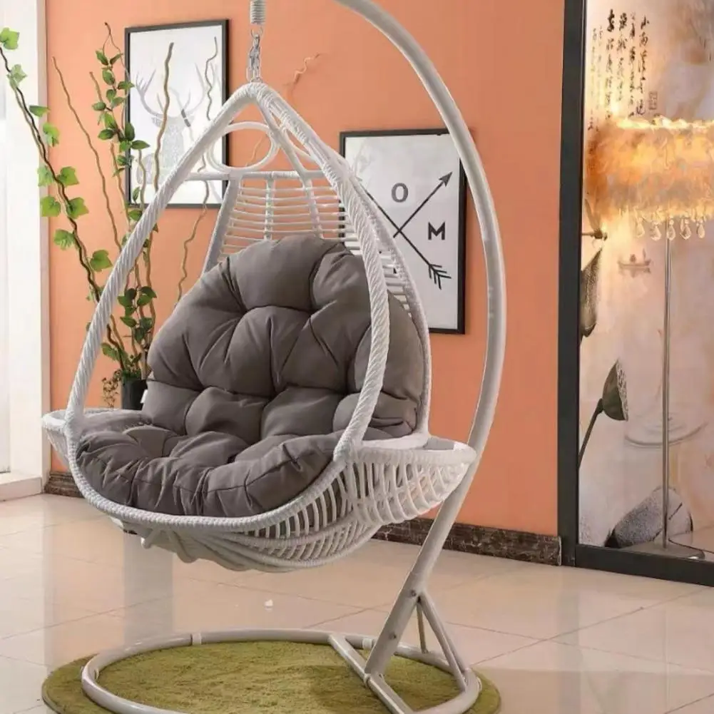 Modern Atmosphere Decor Mat Hanging Egg Chair Cushion Replacement with Washable Cover Thickened Outdoor Seat Mat Comfortable