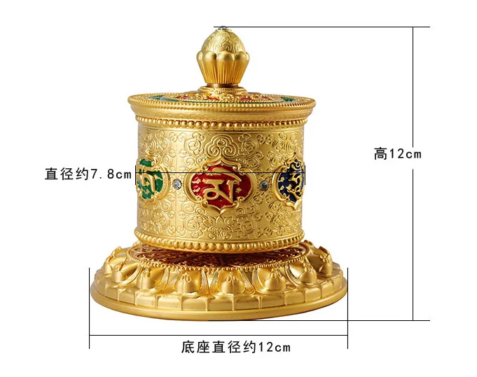Wholesale Buddhist article # Greco-Buddhist Tibetan Nepal Buddhism recite chant scriptures prayer Rotating wheel -free ship