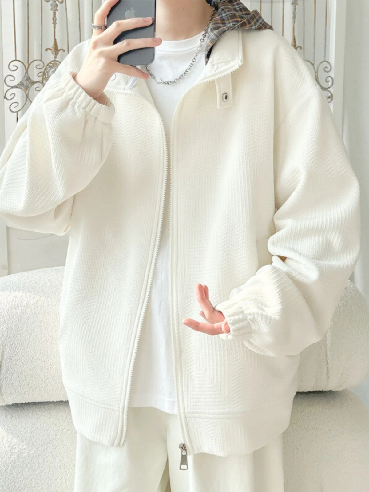 

Весна 2025: Трендовая толстовка-худи унисекс больших размеров с эффектом текстуры, повседневная, спортивная, из смесового полиэстера и спандекса, с длинным рукавом