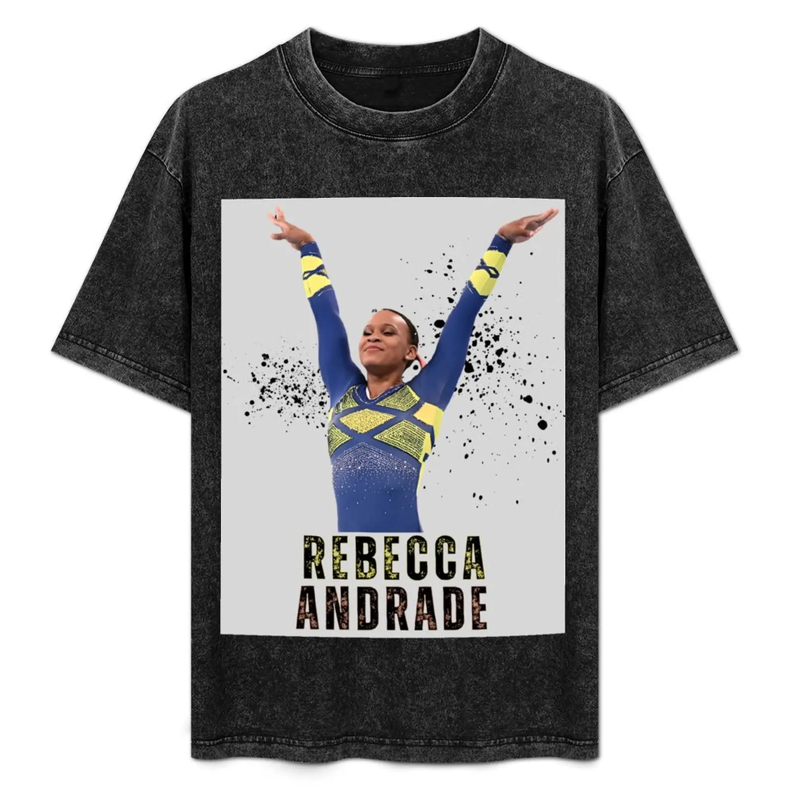 Camiseta Rebecca Andrade con estampado moderno, camiseta informal