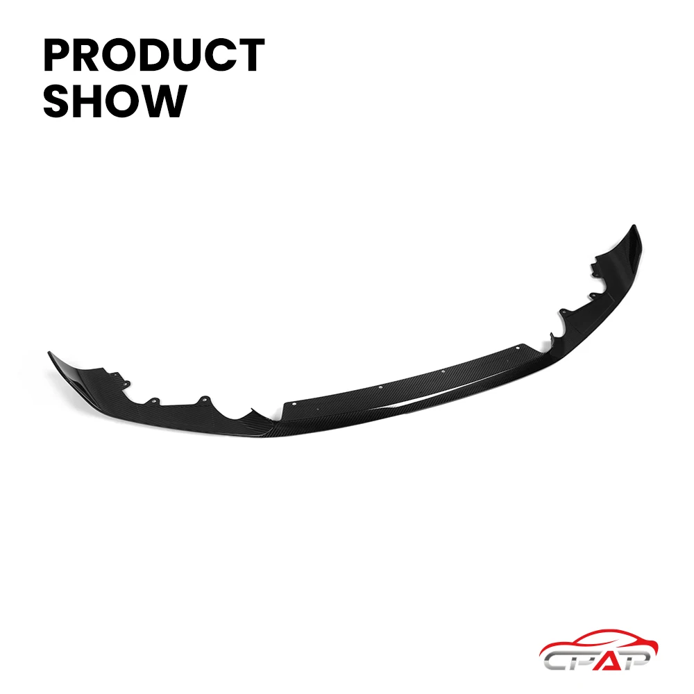 حقيقي جاف ألياف الكربون الجبهة الشفاه الناشر الوفير الفاصل الشفاه الجسم أطقم لسيارات BMW M2 سلسلة F87 LCI MP نمط 2019-2022