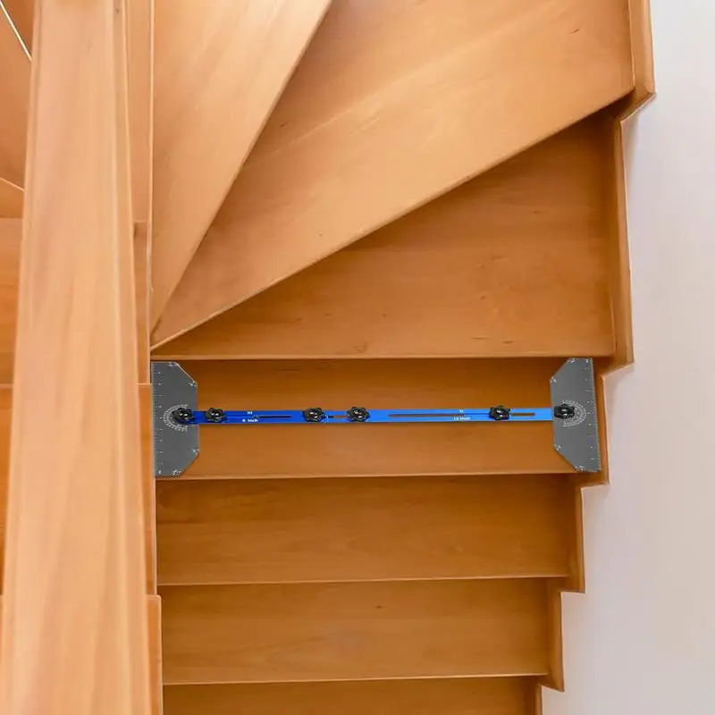

Stair Tread Template Tool Stair Tread Gauge Aluminum Alloy Multifunctional Step Measuring Template Jig For Family Villas Duplex