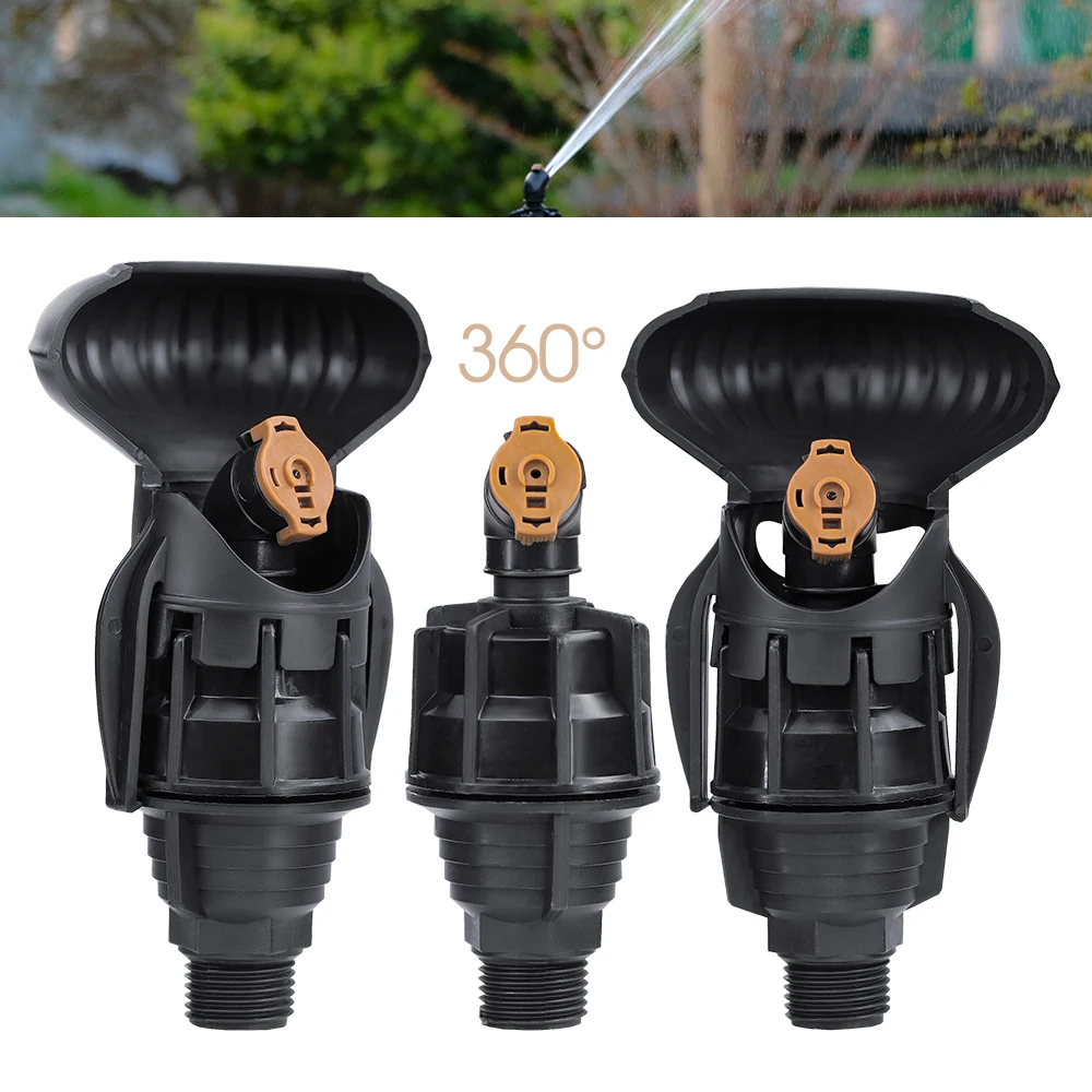 

1PCS 1/2" 180° 360° Refraction Rotating Sprinklers Water System Rotary Sprayer Agriculture Steel Ball Drive Lawn Farm Greenhouse