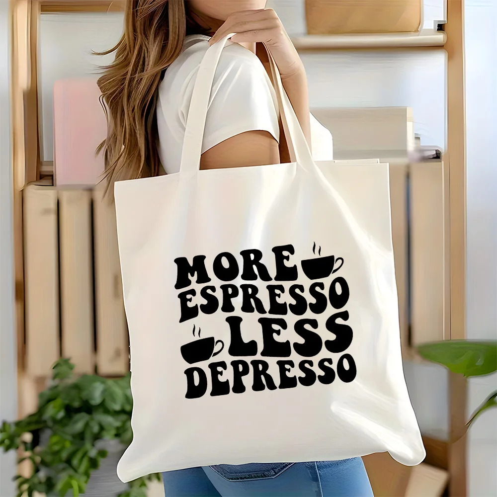 

Women's Canvas Tote Bag - Large Capacity, Reusable Grocery Bags Perfect for Parties Beach Traveling and Shopping Christmas Gift