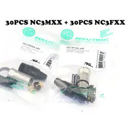 60PCS/LOT New For NEUTRIK three-core XLR Canon gold-plated microphone Canon male and female plug NC3FXX 30PCS / NC3MXX -B 30PCS