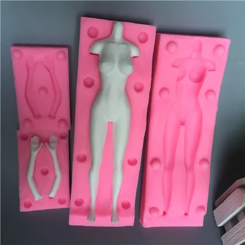 

doll human body Silicone Mold Goddess Shape Wax Mold Scented Candle Making Pottery clay ultralight clay mold