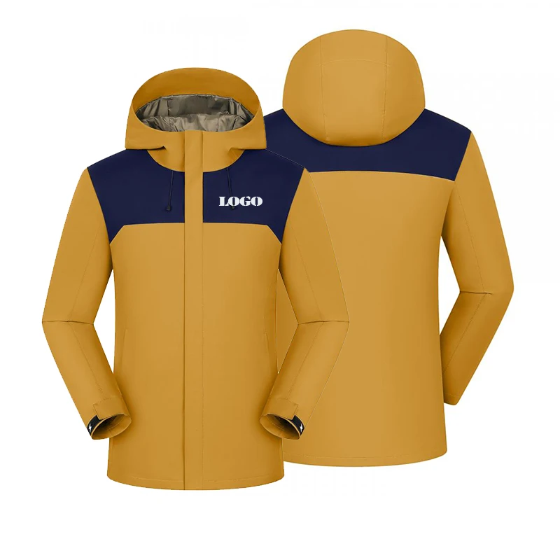 Graphene Heating Winter Jacket, Waterproof Windproof Ski Coat Mountaineering Parka with Down Cotton Insulation Free Custom Logo
