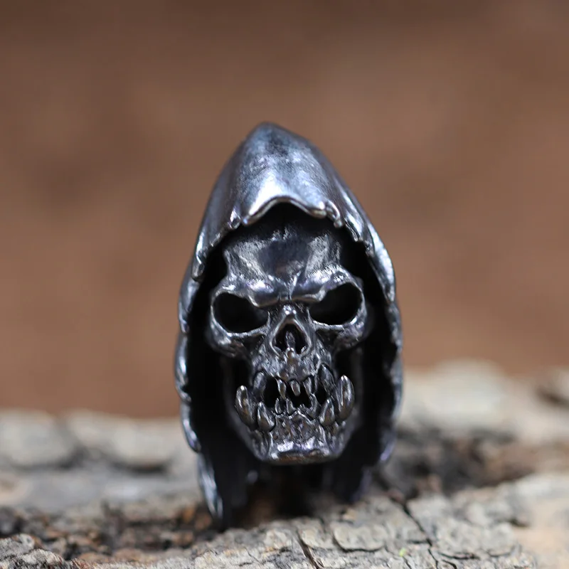 Cloak Wander Orcish Skull Head Brass Knife Bead DIY Paracord Bracelet Accessories Outdoor EDC Tool Umbrella Rope Lanyard Pendant