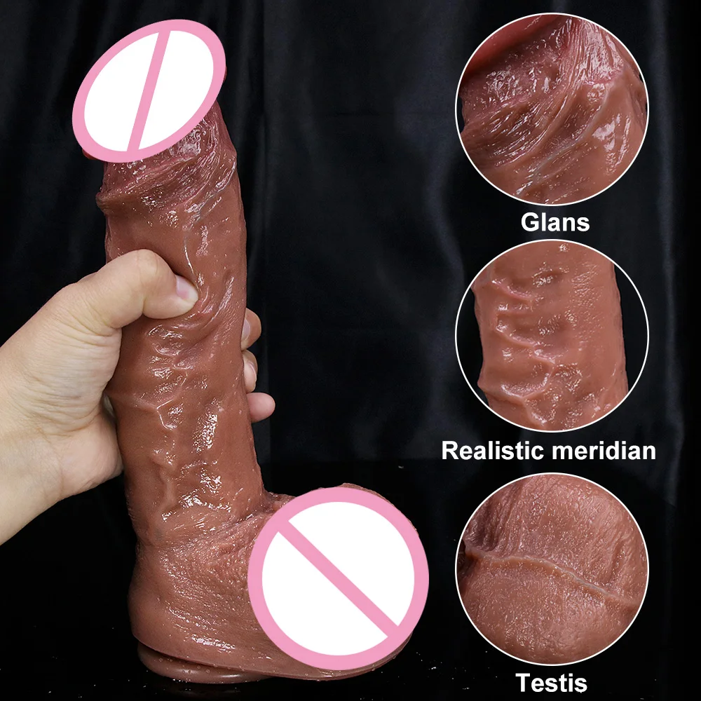 Realistic Veins Big Dildo  Adults Sex Toy for Women Suction Cup Skin Feel Dick Gay Anal Plug Vaginal Masturbators Silicone Penis