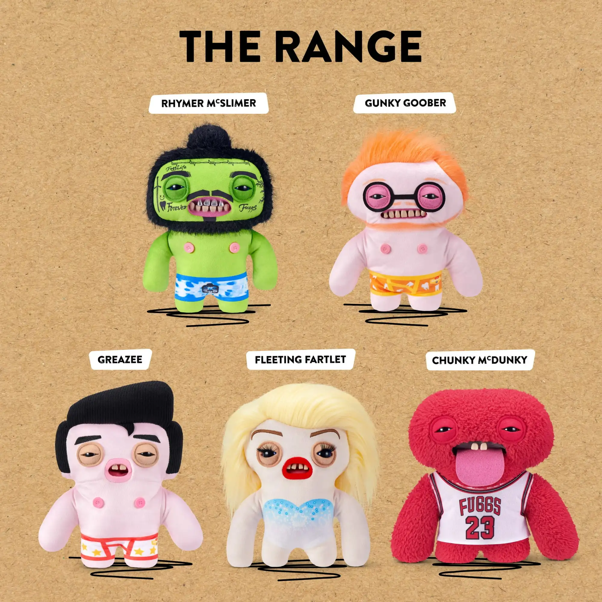 

Fuggler Hollywood Star Series Original Soft Plush Doll Teeth Monster Ugly Cute Funny Peluche Plushie Chlidren Birthday Gift Toy