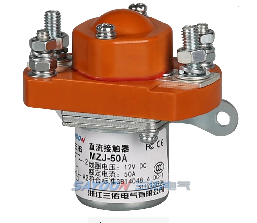 

Контактор постоянного тока Sanyou MZJ 50 100 200 300 400 600A Хамбакер 24 В Переключатель электромобиля