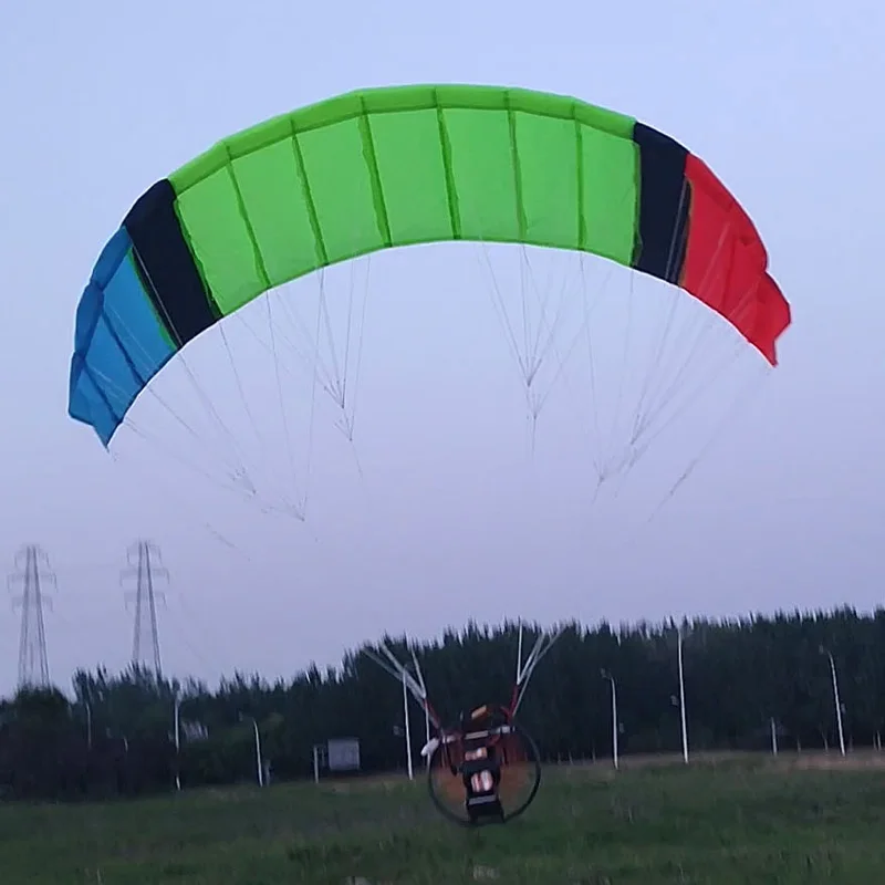 1Set RC Powered Paraglider 2204 Motore Brushless 1.5 Metri foglia1.5 Paracadute di Controllo Remoto UAV Giocattoli di Montaggio per I Bambini di Età