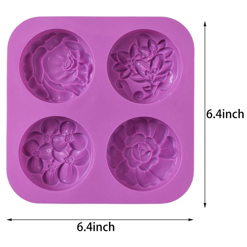 Bloem siliconen zeep mallen, zelfgemaakte zeep mal, muffin, pudding, gelei, brownie en cheesecake (1 stuks)