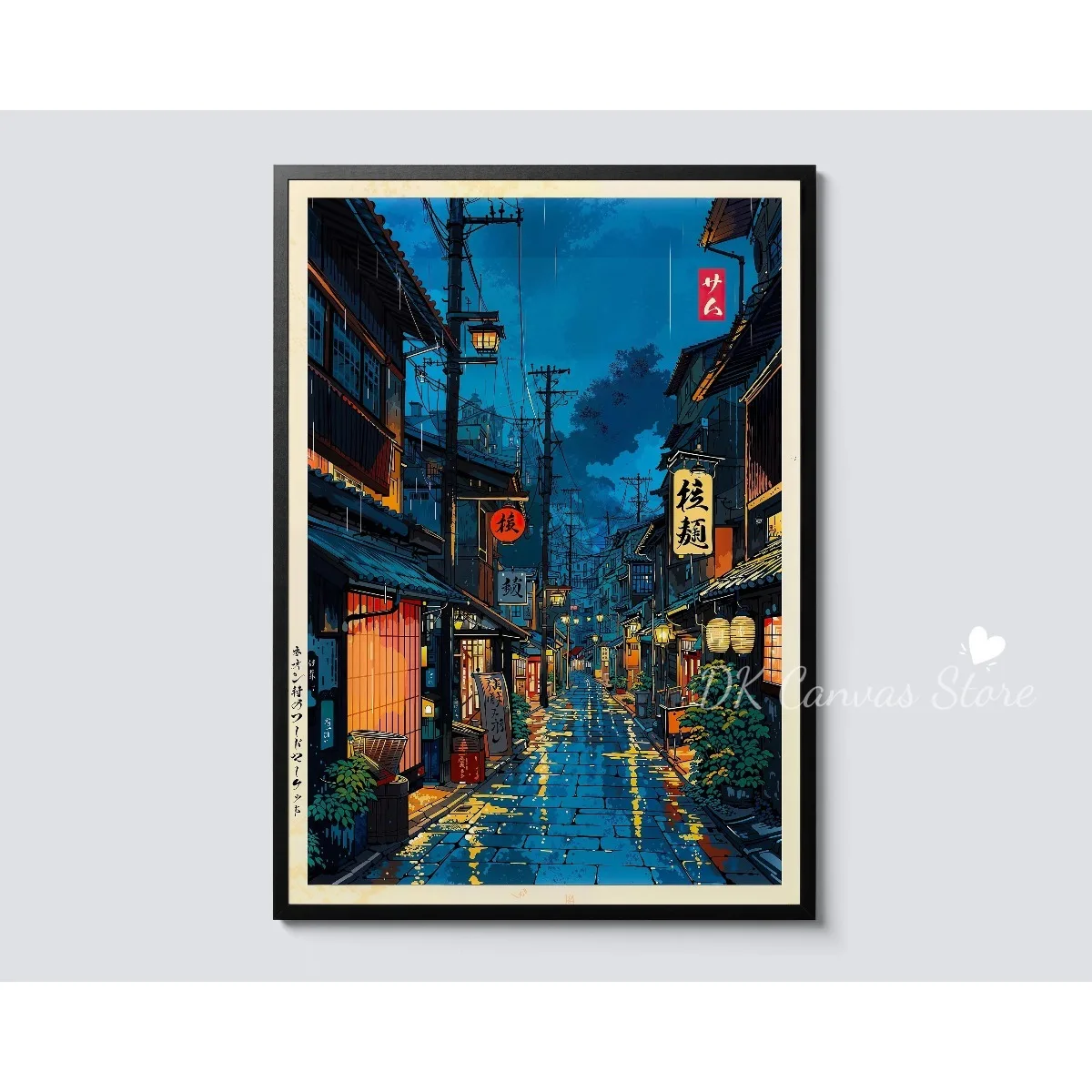 Japoński Tren w Tokio, Leśny Obraz na Płótnie, Plakat, Japońskie Anime, Podróże, Krajobraz, Grafika Uliczna, Dekoracja Ścienna do Salonu, Wystrój Domu