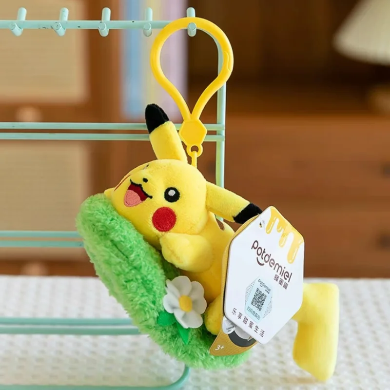 Potdemiel Pokemon Gengar Jigglypuff Bulbasaur Plush Stuffed Toy Mimikyu Mew Togepi Kawaii Keychain Backpack Pendant Keyring