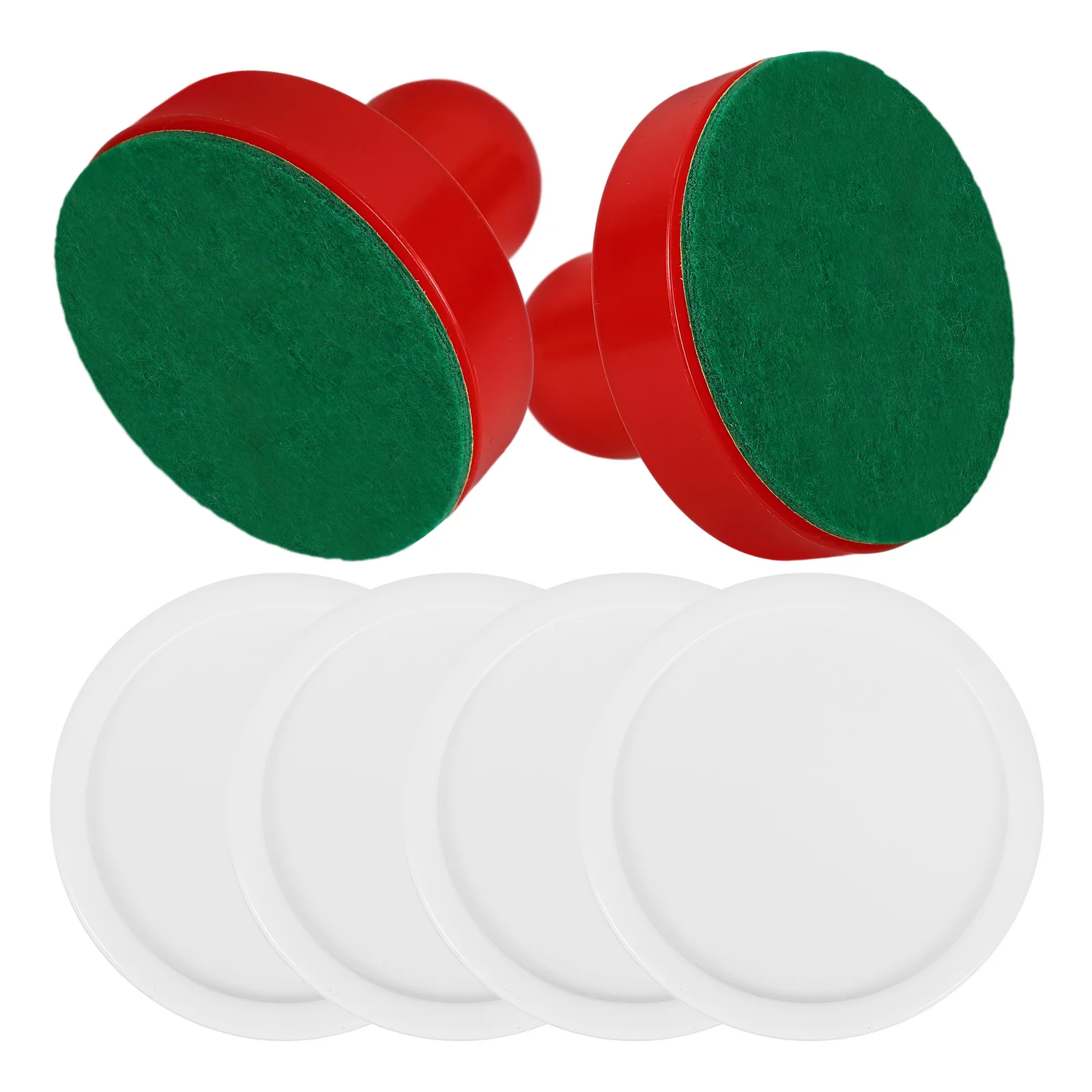 

1 set 60mm Red White Balls Velvet Cloth Table Hockey Pucks Accessories Durable Smooth Design Sports Game Indoor