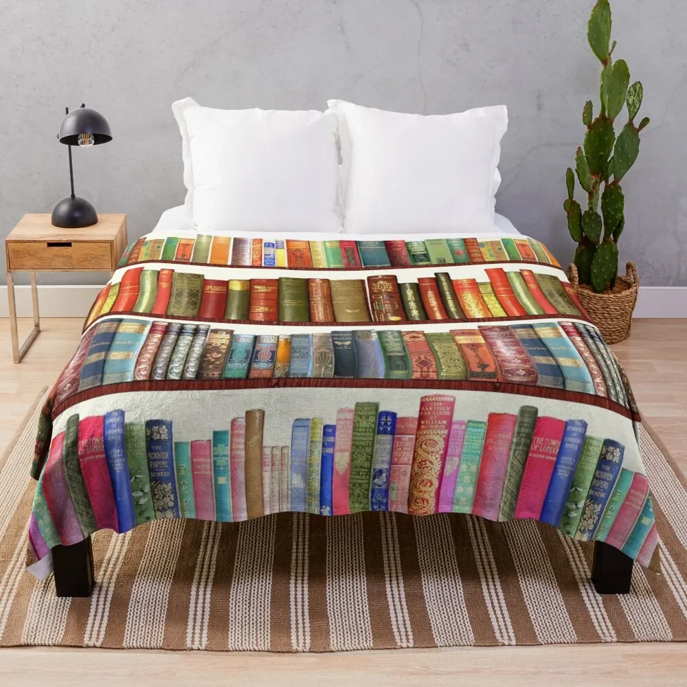 

Jane Austen Antique Books Throw Blanket Camping Picnic Multi-Purpose Blankets