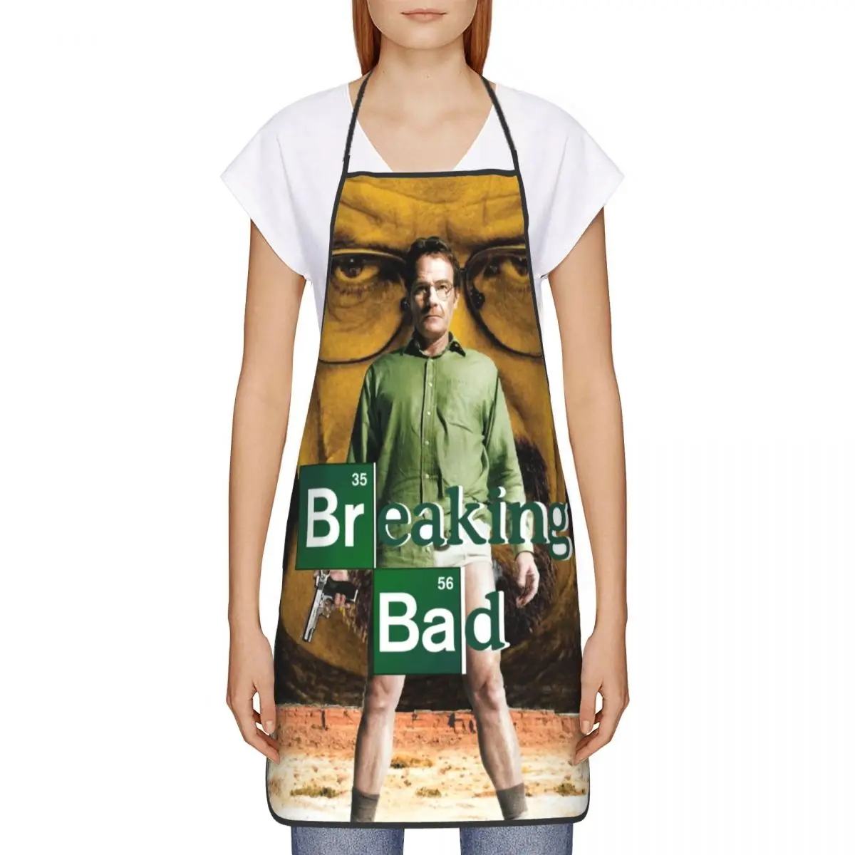 Heisenberg Breaking Bad TV Aprons Women Men Funny Walter White Adult Kitchen Chef Bib Tablier Cuisine Cooking Baking Gardening