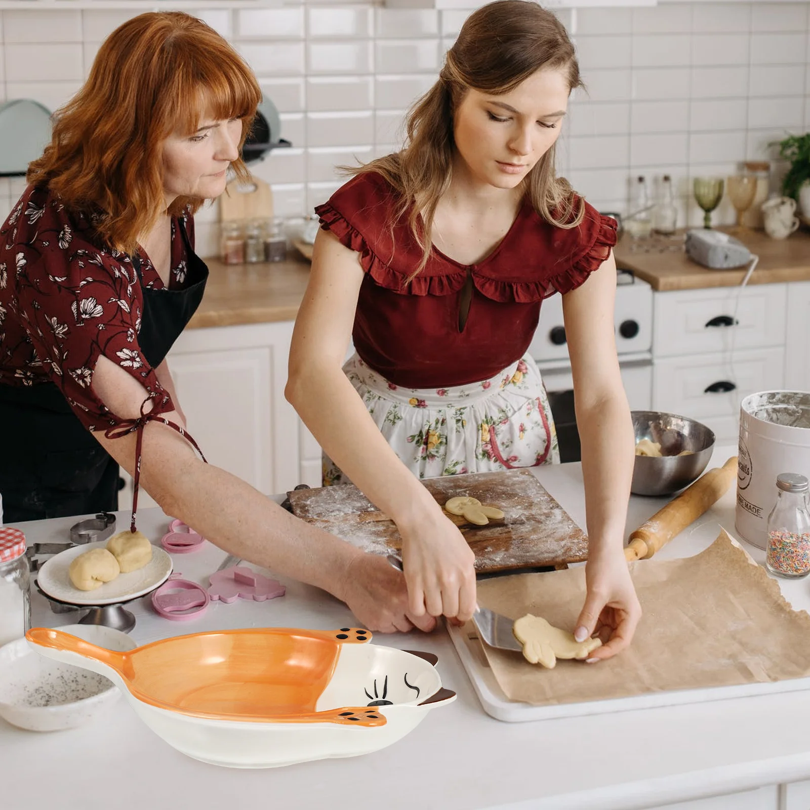 

1Pcs Ceramic Snack Plate Food Safe Material Perfect Size for Salad Fruits Soup Buffet Restaurant Use Ceramic Plate