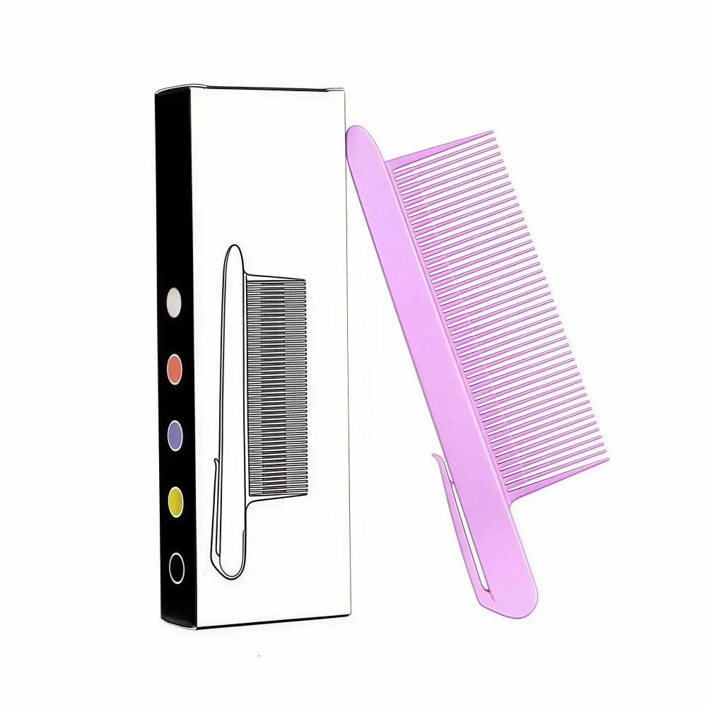 Professional Anti-Static Hair Sectioning Comb Smooth Portable Hair Clip Comb Durable Wide-Tooth Barber Parting Comb Salon Hair