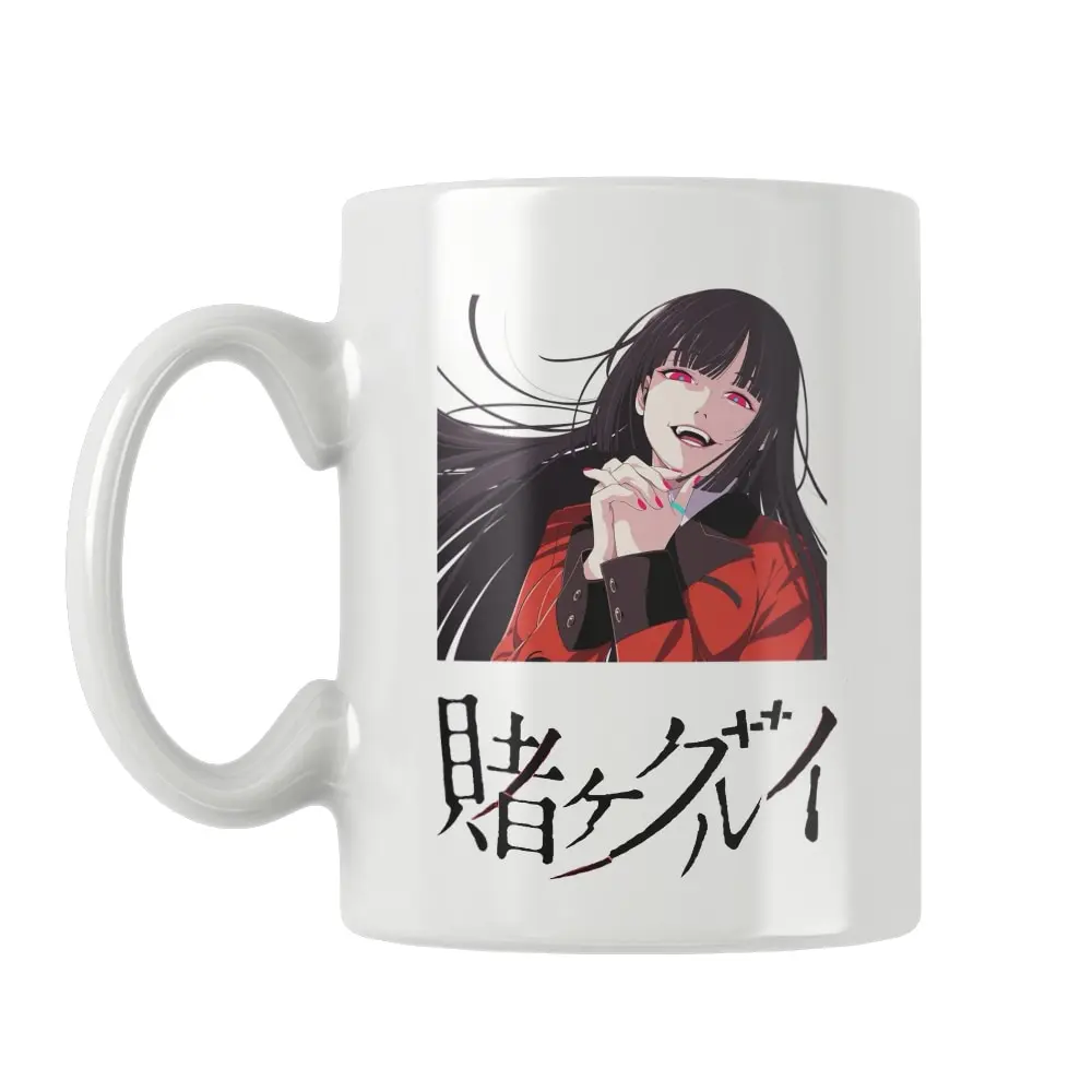 Anime Kakeguriu Printed Mug Coffee Cup White Ceramic Cute Funny Birthday Gifts