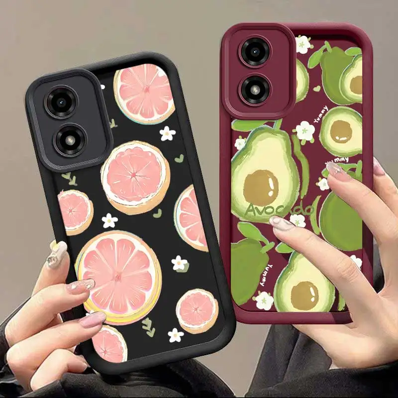 G04S Summer Fruits Eye Ladder Phone Case For Motorola Moto G04S Cover