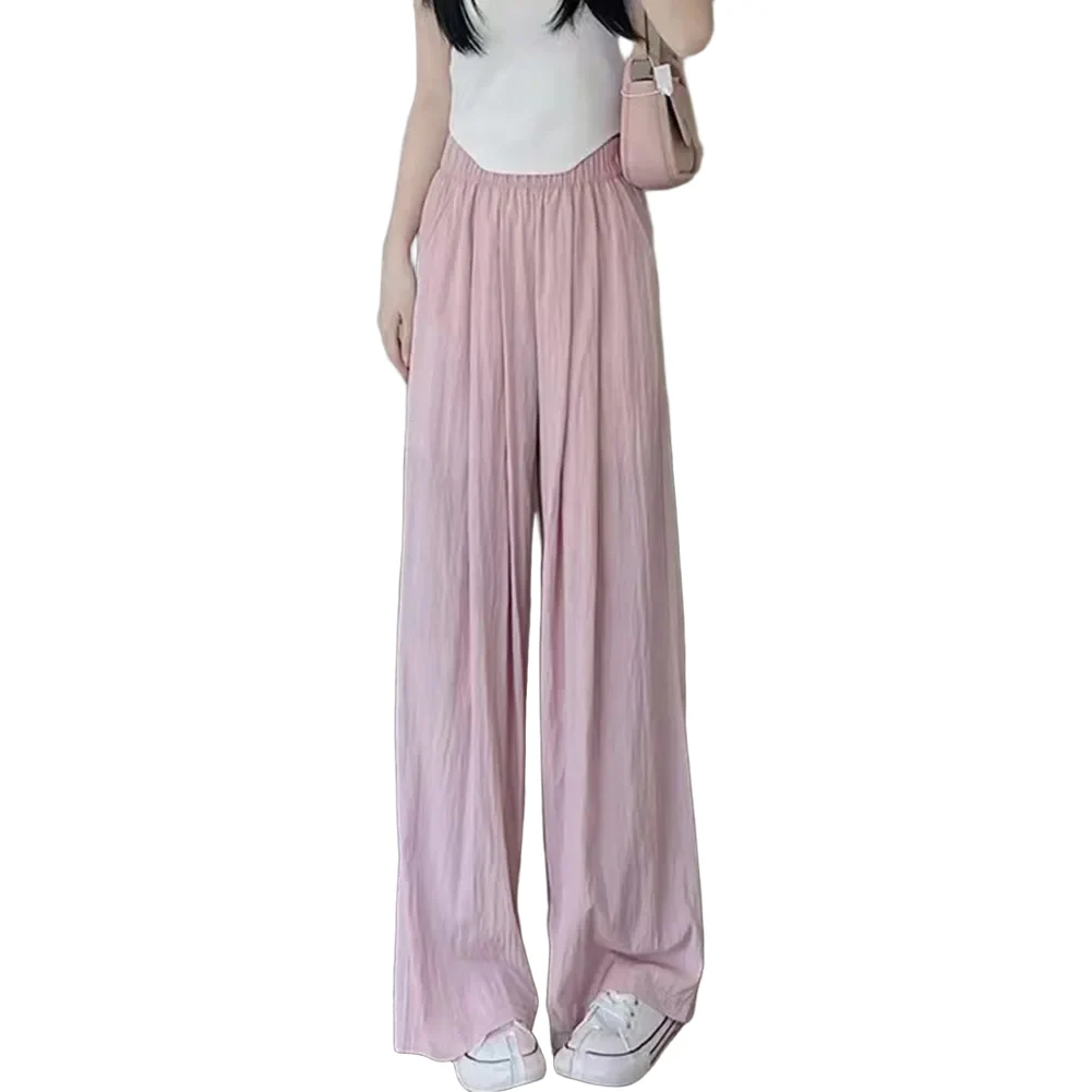 Ideaal voor ontspanning thuis Casual broeken Damesbroeken Gemakkelijk te onderhouden broeken Volledige lengte broeken Lichtgewicht damesbroeken