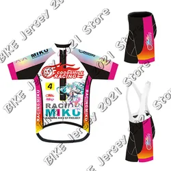 2022 Racing Miku Cycling Jersey Set Short Sleeve Japan Anime Bicycle Wear Shirt MTB Clothing Ropa De Ciclismo Maillot