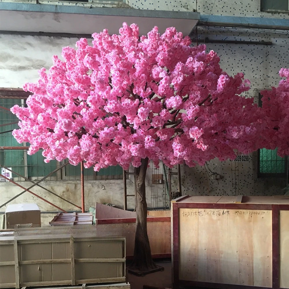 أشجار زهر الكرز الاصطناعية الكبيرة لحفلات الزفاف والديكور الداخلي والمناظر الطبيعية والفنادق والبيع بالجملة. #4