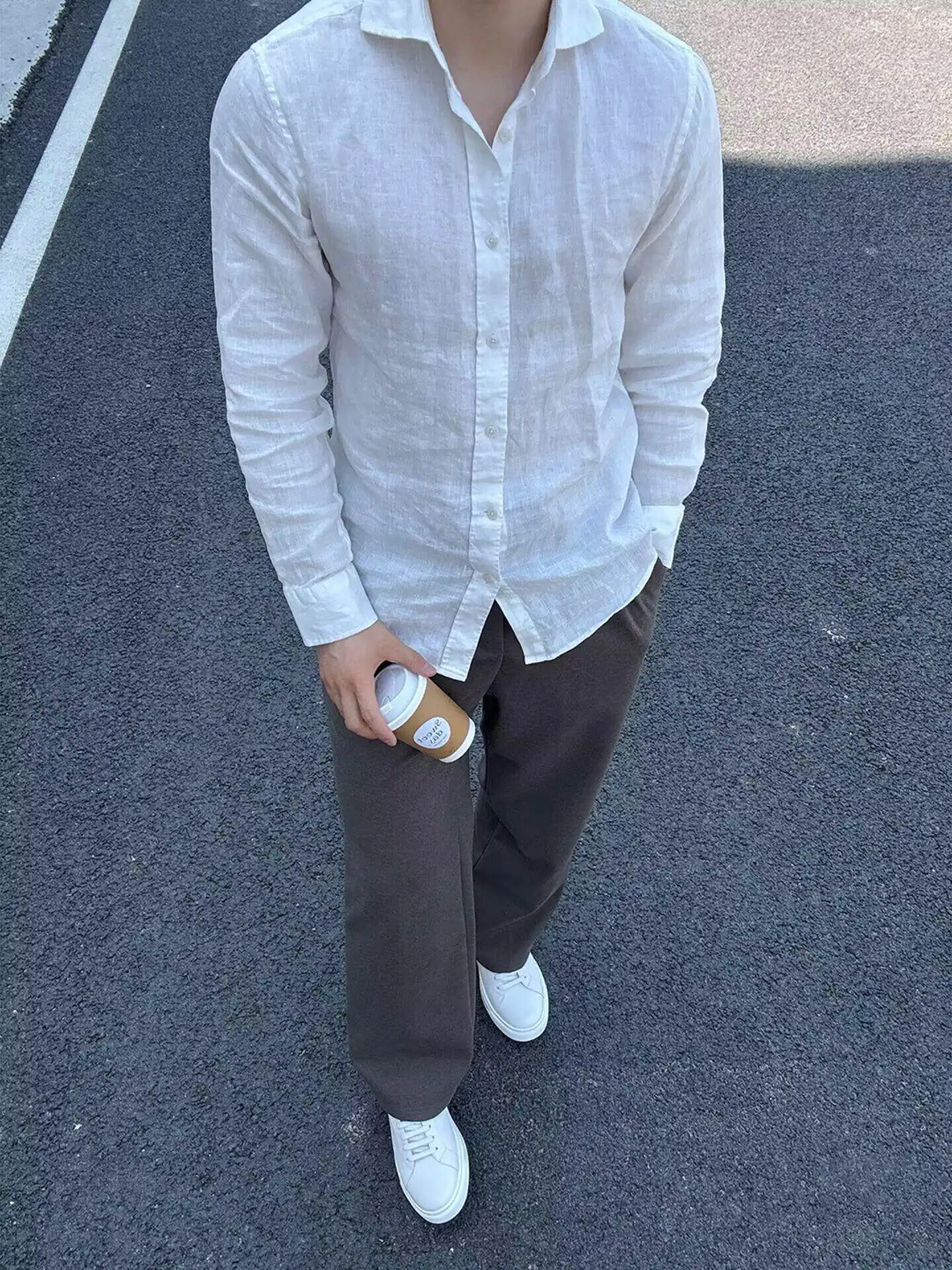 Lightweight Linen Long Sleeve Shirt Men's Summer Fashion Sun Protection Cotton Linen Blend  Neck Design Citywalk Style