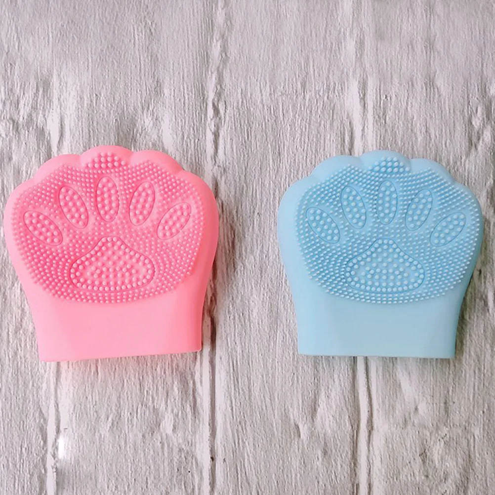 

1Set Silicone Cat Claw Face Cleaning Brush Handheld Soft Skin Friendly Waterproof Facial Cleansing Brush Lightweight Portable