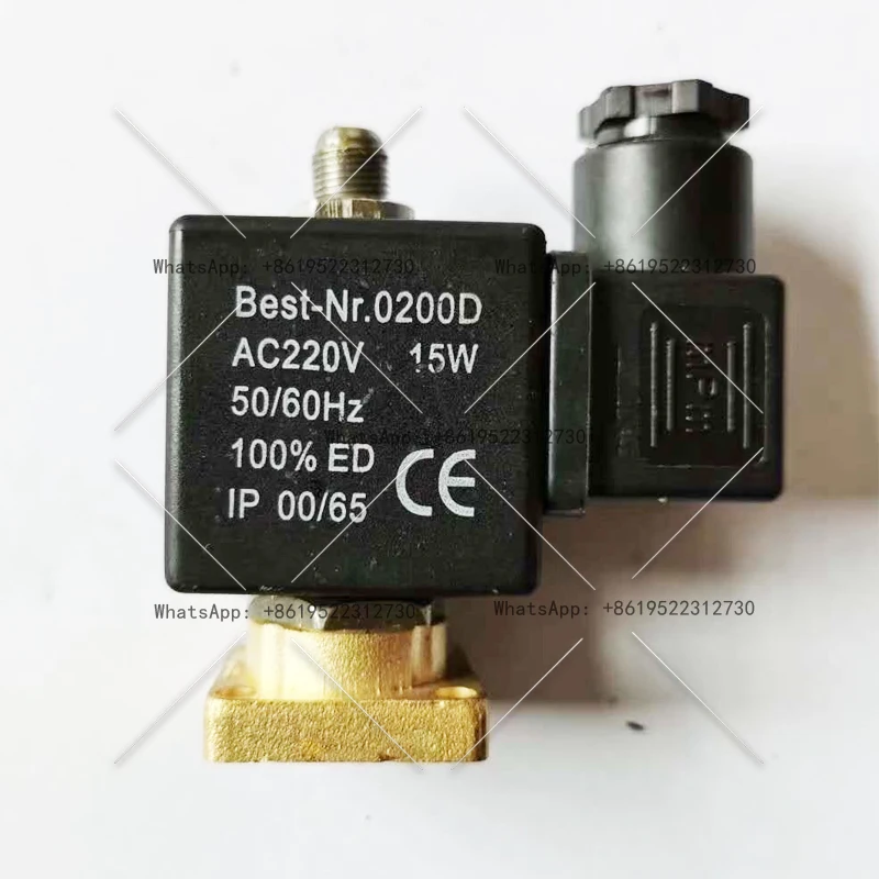 

High air compressor intake and unloading solenoid valve red five ring screw machine bleed solenoid control valve universal