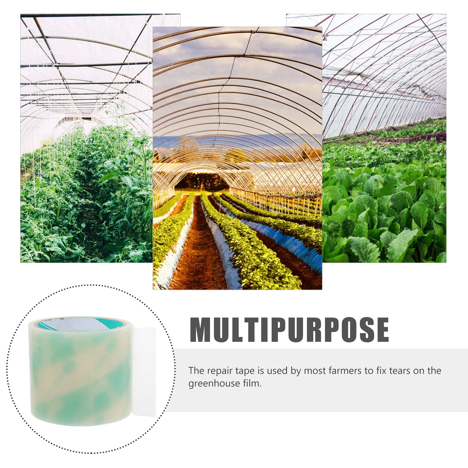 

2 Pcs Repair Tape Adhesives Vinyl Waterproof Awning Plant Cover Greenhouse Plastic Covering Pipeline