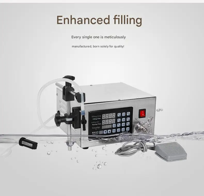 Liquid Filling Machine - Automatic Quantitative Filling of Wine Fruit Juice and Spirits Small Liquid Filling Machine
