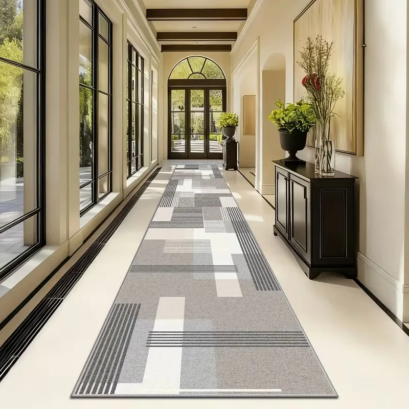vikama-minimalist-geometric-runner-rug-washable-non-slip-grey-hallway-kitchen-bedroom-floor-carpet-mat-home-decor