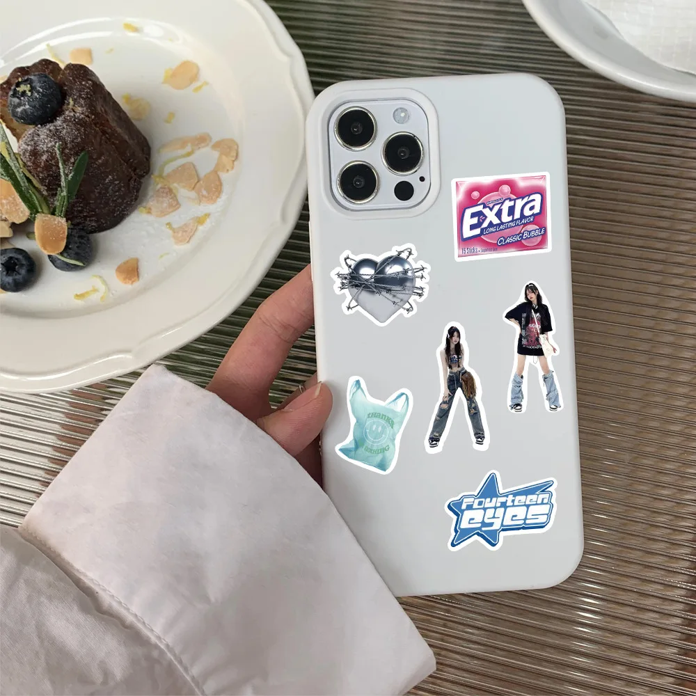 53 قطعة Y2K الفتيات VSCO 90s Harajuku نمط خمر ملصقات لطيف الجمالية ملصق مائي مذكرات دراجة نارية محمول سجل القصاصات لعبة ملصق #5